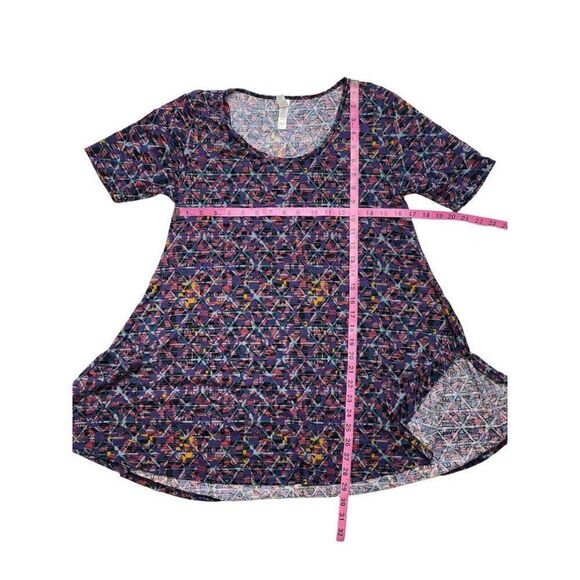 LuLaRoe Perfect T Multicolor Swing Abstract Geometric Top sz Small - Picture 2 of 5